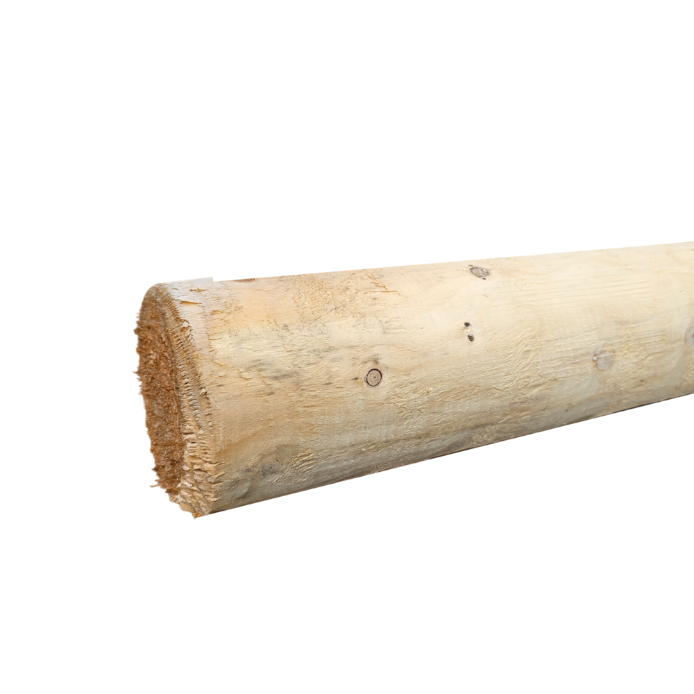 Ronde Paal Ø10 cm – Lengte 2,00 m blank hout | Prolock® Sigma Beschoeiing