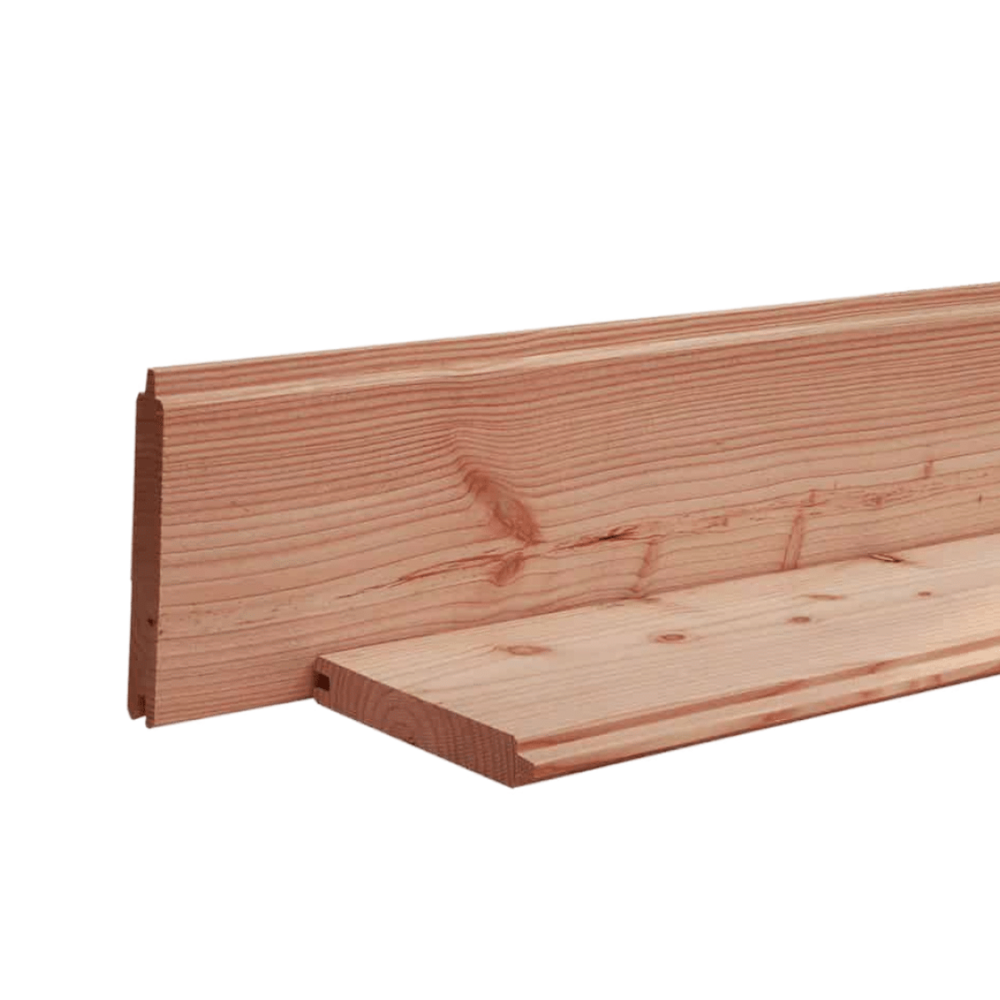 Blokhutprofiel 28 x 195 mm 3,00 mtr Lariks / Douglas