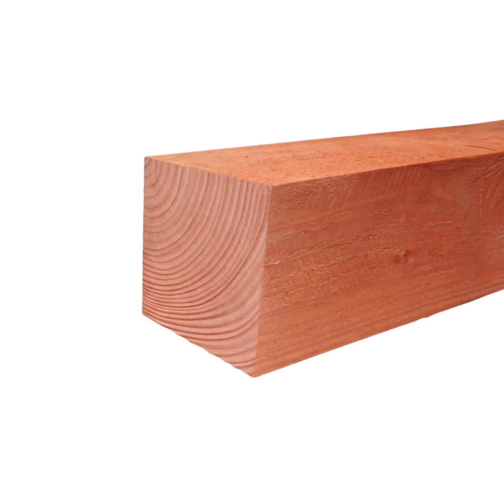 Paal Fijnbezaagd 100 x 100mm 3,00mtr Lariks / Douglas