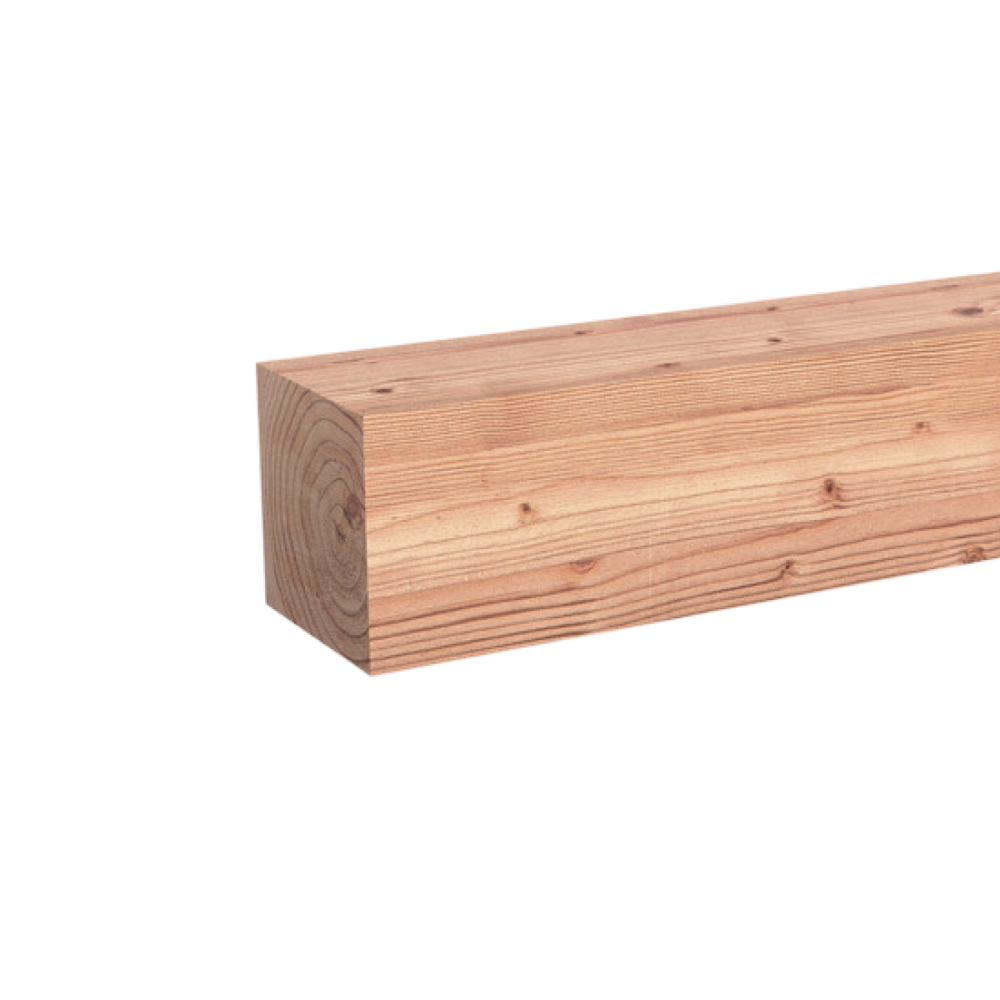Paal Geschaafd 120 x 120 mm 5,00 mtr Lariks / Douglas