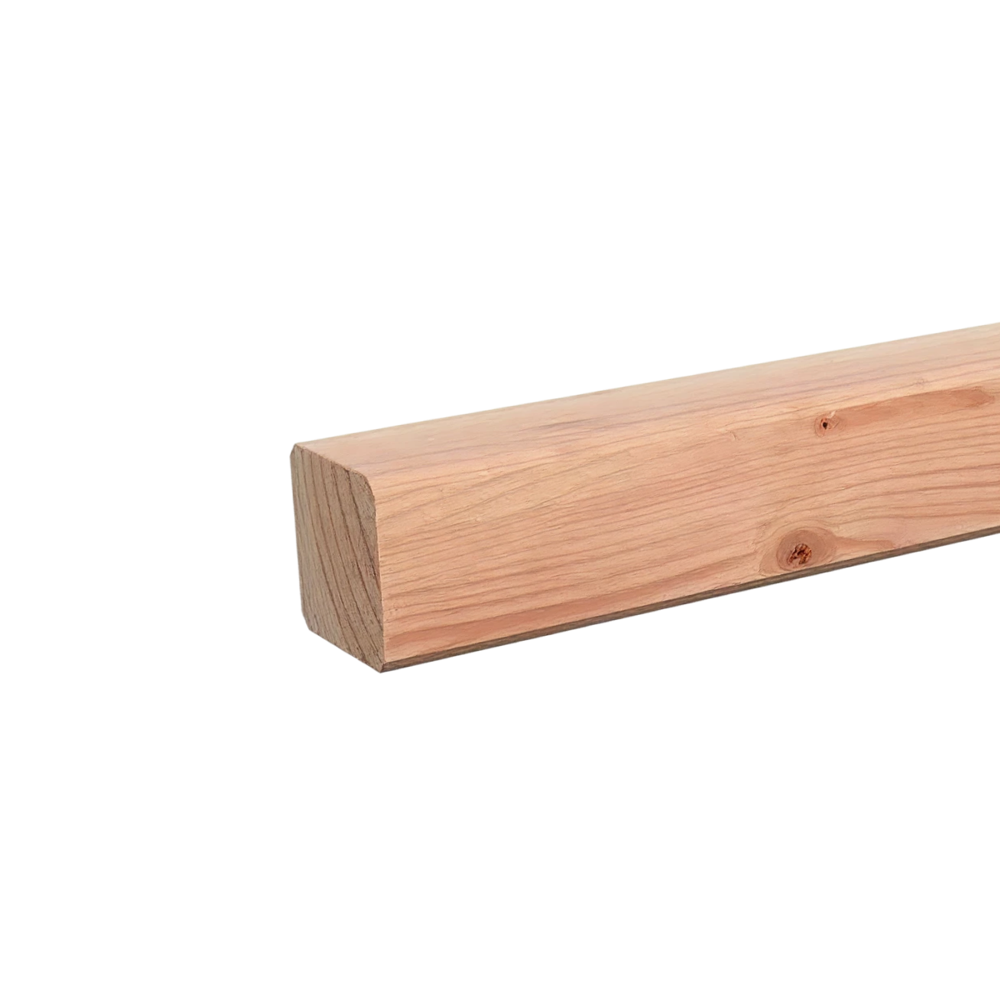 Paal Geschaafd 65 x 65 mm 4,00 mtr Lariks / Douglas