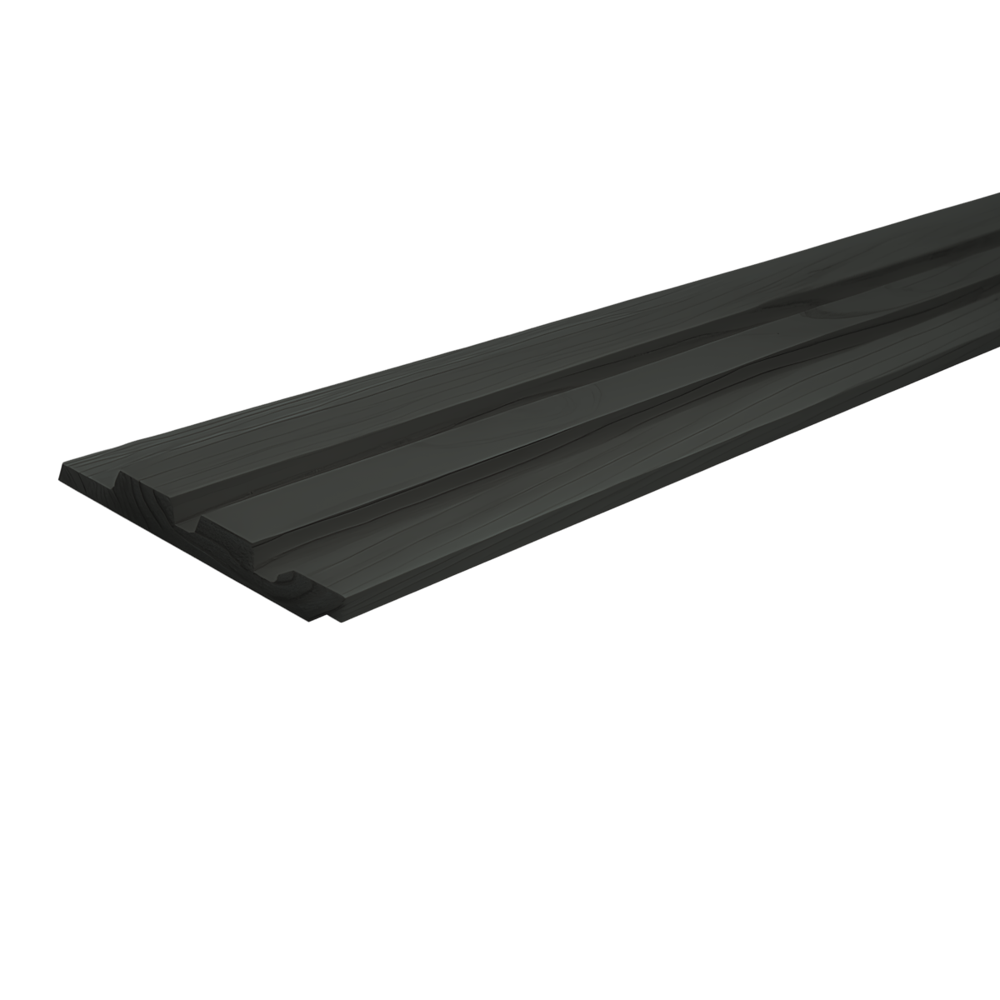 Triple profiel rabat 27 x 133 mm 4,00 mtr LD Zwart