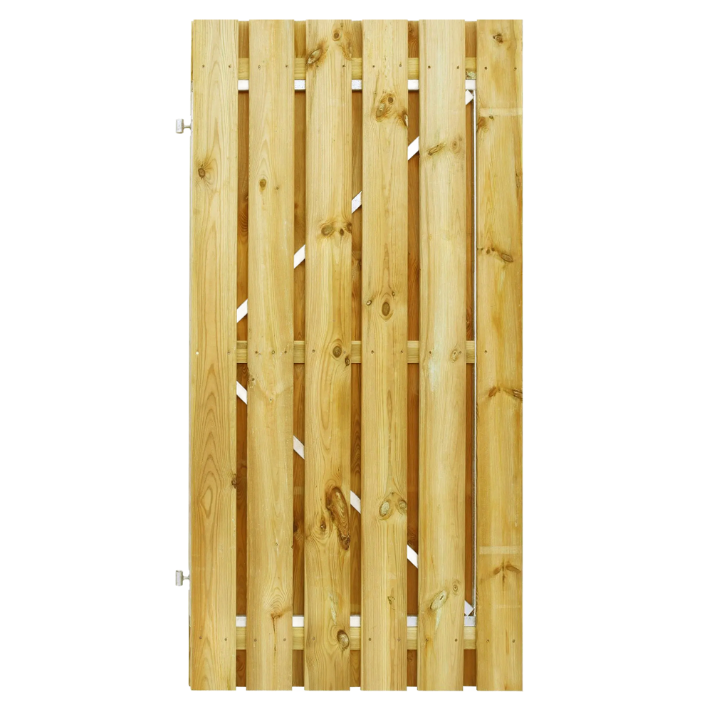 Tuindeur Stalen frame 100 x 190cm Geïmpregneerd