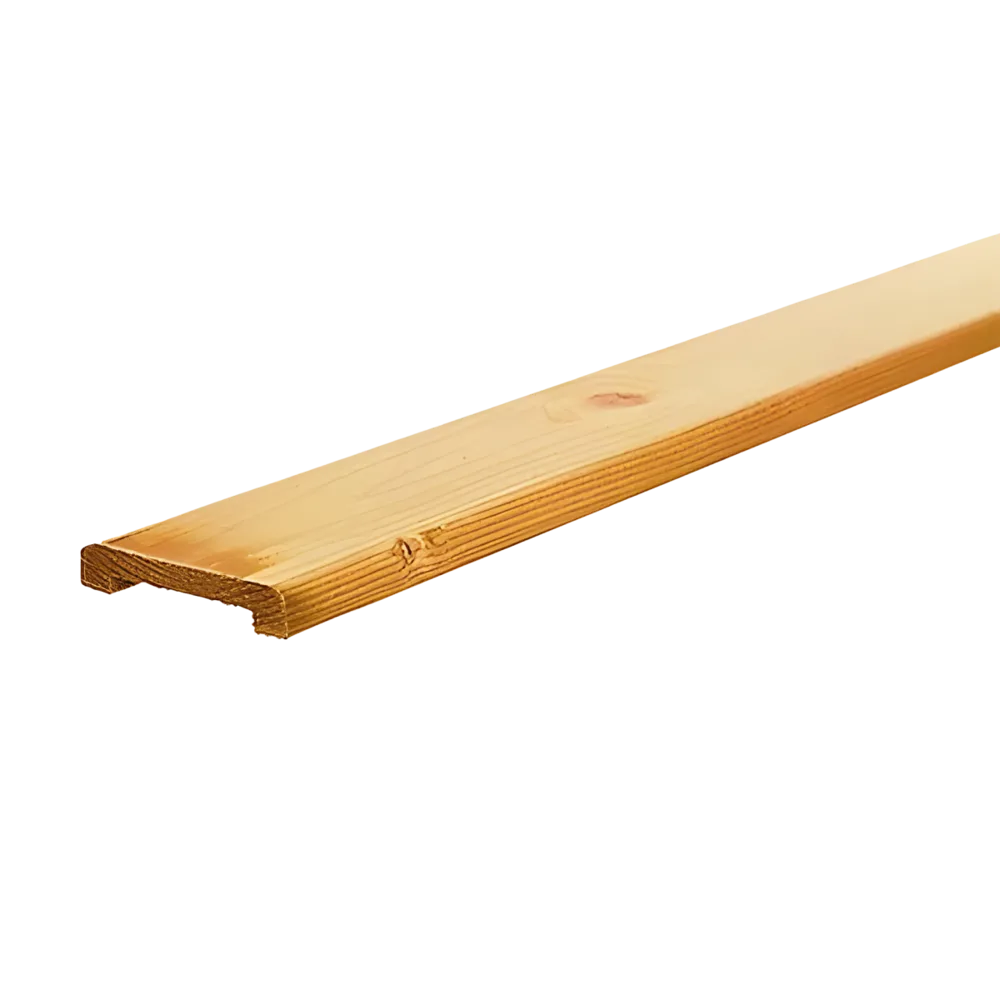 Afdeklat smal, 19 x 70 mm, sponning 52 mm Geïmpregneerd