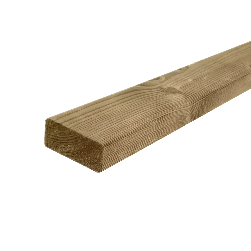 Balk Fijnbezaagd 50 x 150 mm 4,00 mtr Geïmpregneerd