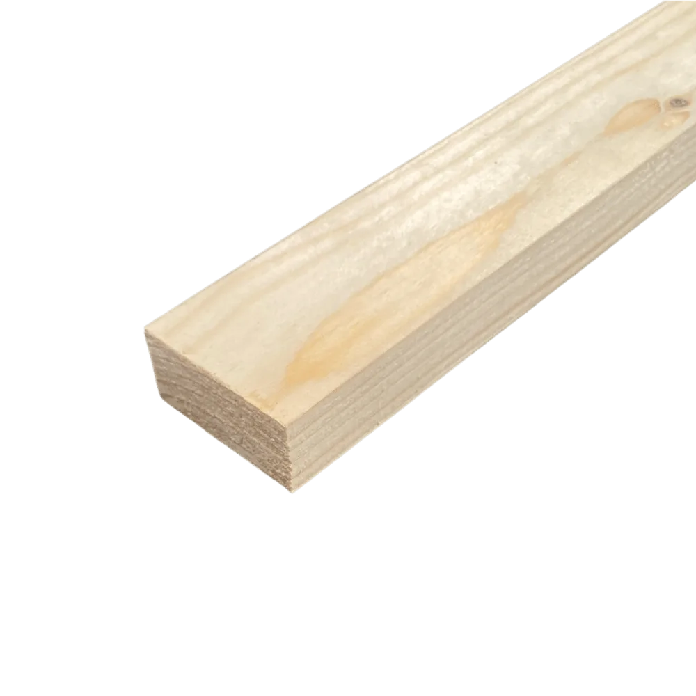 Fijn bezaagd 22 x 50 mm 4,20 mtr blank hout