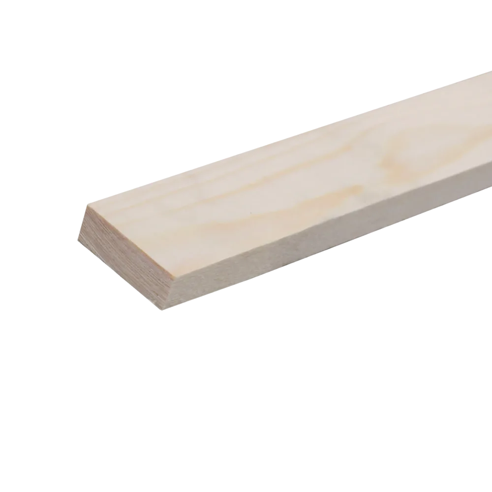 Geschaafd 18 x 95 mm 4,20 mtr blank hout
