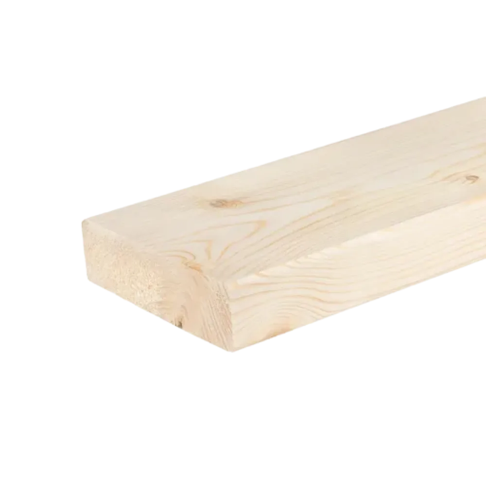 Geschaafd 38 x 140 mm 5,10 mtr blank hout