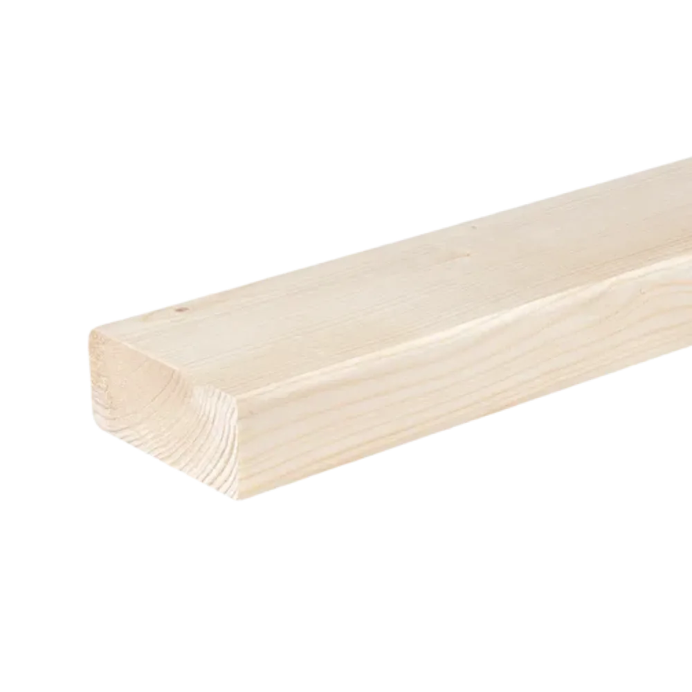 Geschaafd 44 x 68 mm 3,00 mtr blank hout