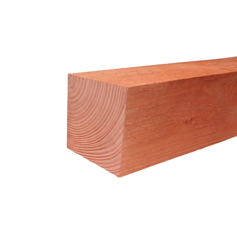 Paal Fijnbezaagd 200 x 200 mm 6,00 mtr Lariks / Douglas