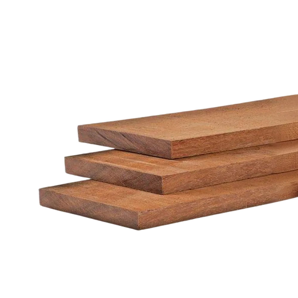 Plank 20 x 150 mm 5,00 mtr Hardhout Okan