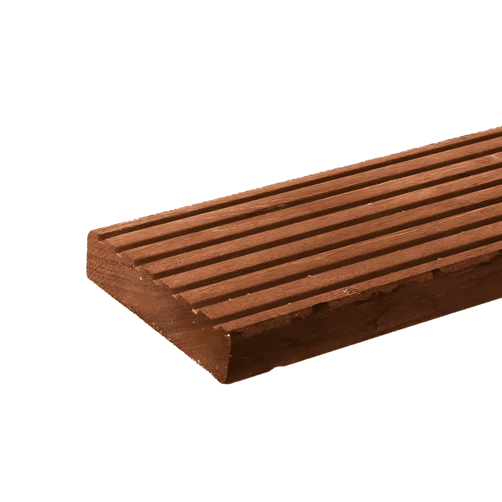 Plank 35 x 145 mm, Hardhout, per m1 Hardhout Okan