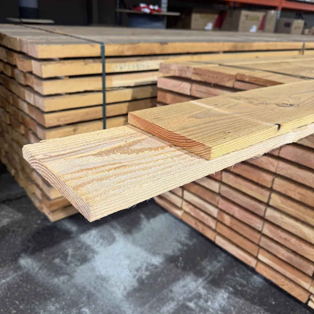 Plank Fijnbezaagd 25 x 250 mm 5,00 mtr Lariks / Douglas
