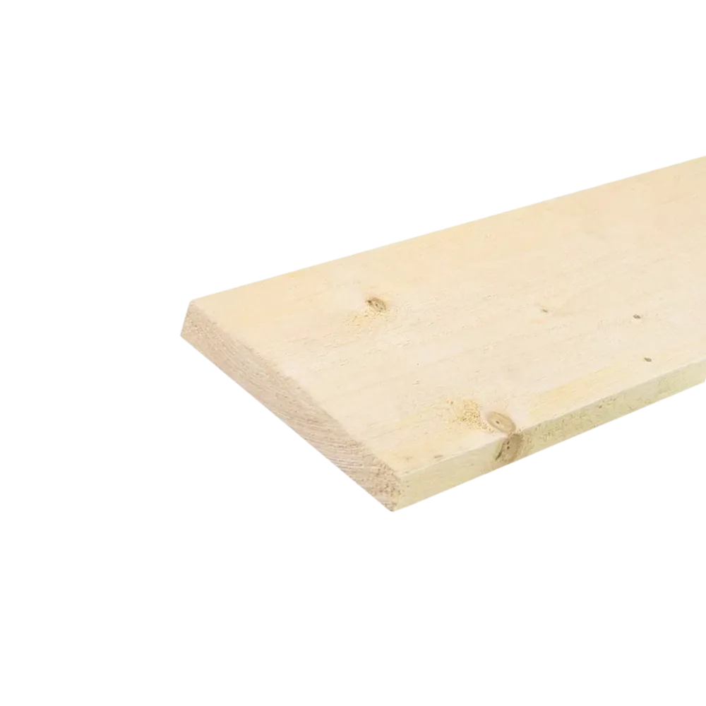 Plank Fijnbezaagd 29 x 190 mm 4,00 mtr stijgerplank