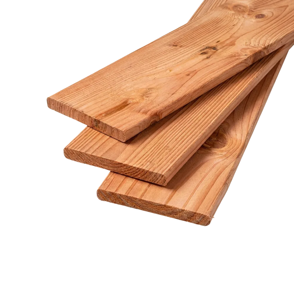Schutting plank Geschaafd 18 x 160 mm 1,80 mtr Lariks / Douglas