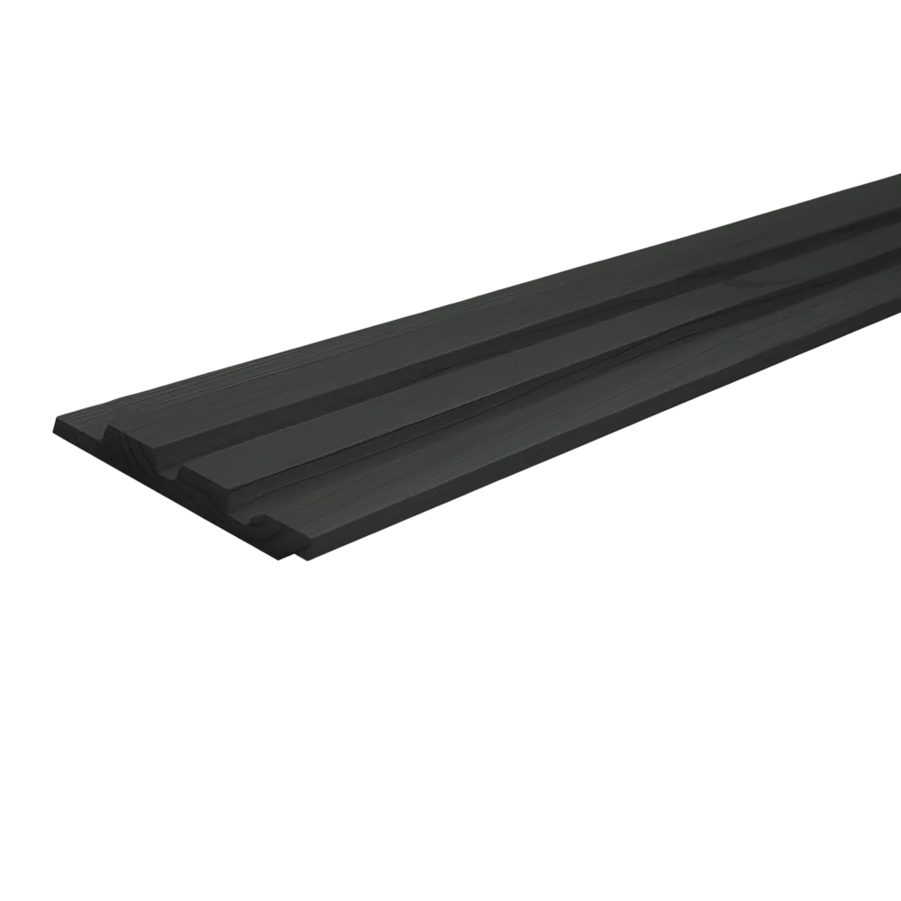 Triple profiel rabat 27 x 133 mm 4,00 mtr LD Zwart