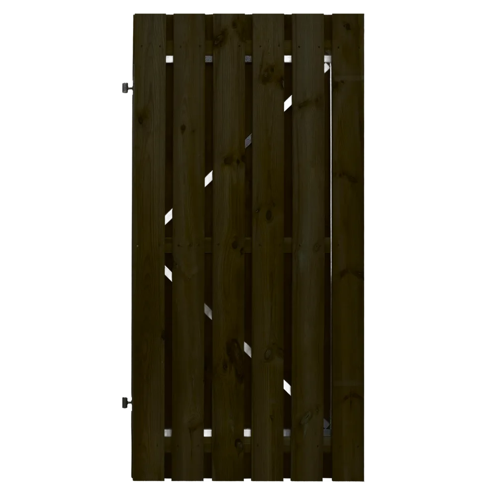 Tuindeur Stalen frame 100 x 195 cm Zwart gespoten