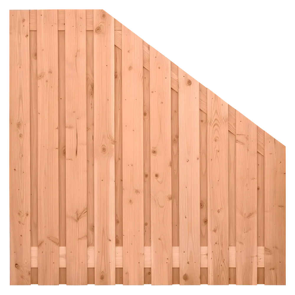 Tuinscherm 21 planks  180/90 x 180 cm Verloopscherm Lariks / Douglas