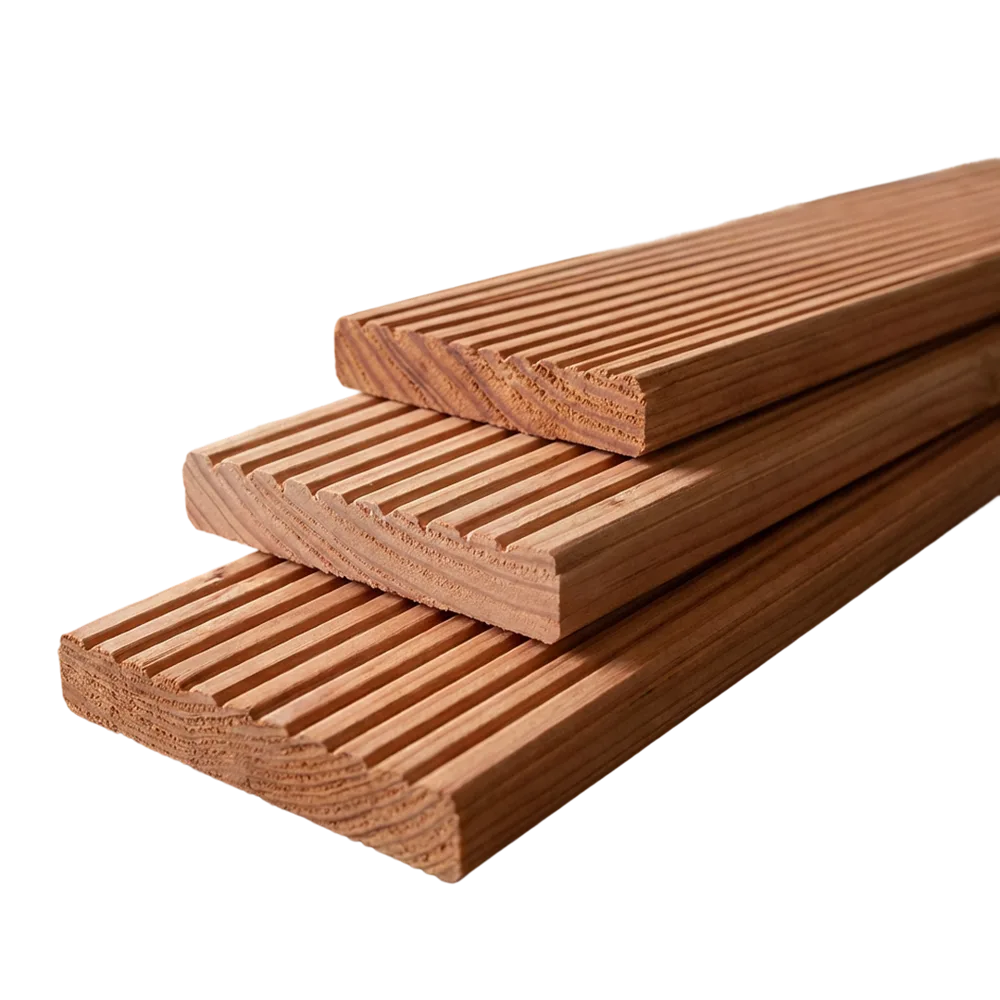 Vlonderplank 28 x 145 mm 4,00 mtr Lariks / Douglas