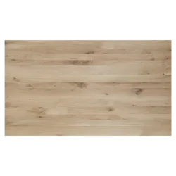 Tafelblad rustiek eiken 2-lange zijden rechte kant 40mm 2600x1000 onbehandeld