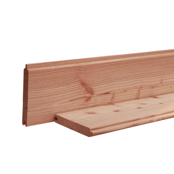 Blokhutprofiel 28 x 195 mm 4,00 mtr Lariks / Douglas