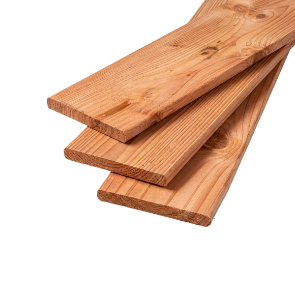 Schutting plank Geschaafd 18 x 160 mm 1,80 mtr Lariks / Douglas