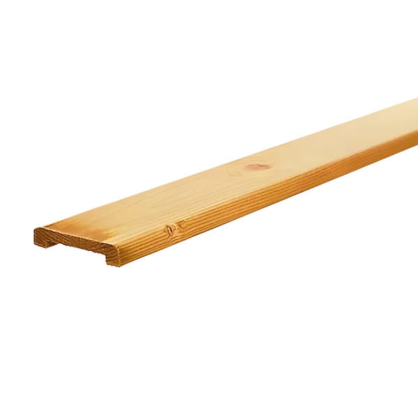 Afdeklat smal, 19 x 70 mm, sponning 52 mm Geïmpregneerd