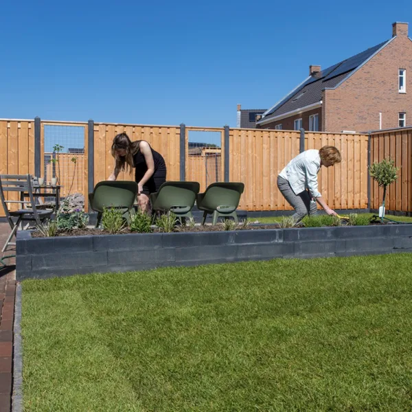 Betonplaat gecoat 24 x 3,5 x 184 cm Antraciet