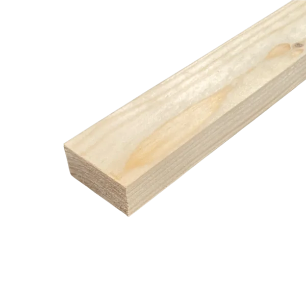 Fijn bezaagd 22 x 50 mm 5,10 mtr blank hout