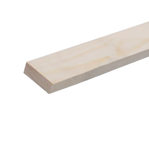 Geschaafd 18 x 95 mm 4,20 mtr blank hout