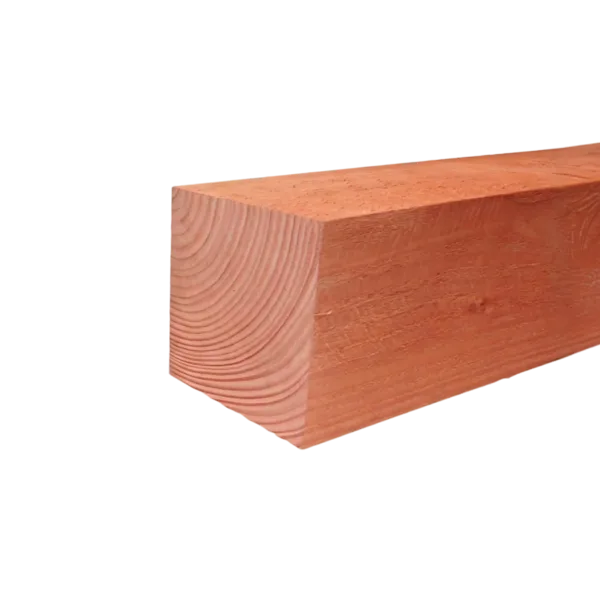Paal Fijnbezaagd 150 x 150 mm 4,00 mtr Lariks / Douglas