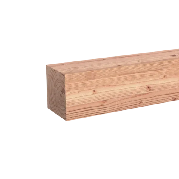 Paal Geschaafd 120 x 120 mm 5,00 mtr Lariks / Douglas