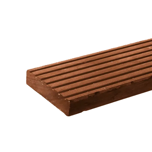 Plank 28 x 145 mm, Hardhout, per m1 Hardhout Okan