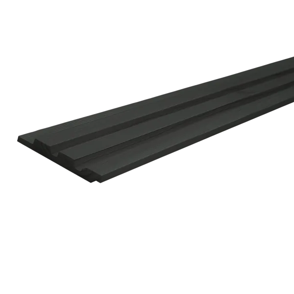 Triple profiel rabat 27 x 133 mm 4,00 mtr LD Zwart