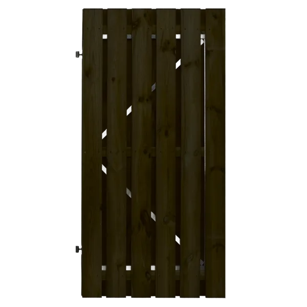 Tuindeur Stalen frame 100 x 195 cm Zwart gespoten